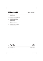 EINHELL 43.405.65 Originalbetriebsanleitung