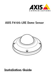 Axis F4105-LRE Installationsanleitung