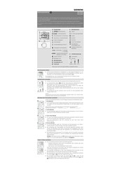 Siemens RDG100KN Bedienungsanleitung