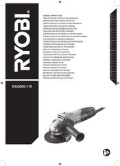 Ryobi RAG600-115 Übersetzung Der Originalanleitung