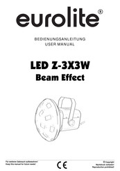 EuroLite LED Z-3X3W Bedienungsanleitung