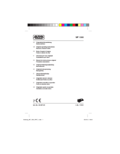Alpha tools MF 1300 Originalbetriebsanleitung