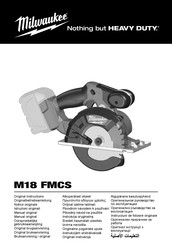 Milwaukee M18 FMCS-0 Originalbetriebsanleitung