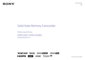 Sony PXW-Z450l PXW-Z450KC Bedienungsanleitung