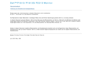 Dell P2213 Benutzerhandbuch