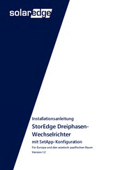SolarEdge SE7K-RWS Installationsanleitung