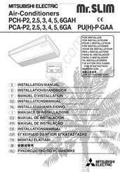 Mitsubishi Electric Mr.SLIM PCH-P6GAH Installationshandbuch