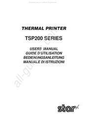 Star TSP200-Serie Bedienungsanleitung