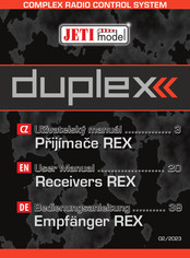 JETI model duplex REX Bedienungsanleitung