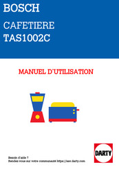 Bosch TASSIMO happy TAS100-Serie Gebrauchsanleitung