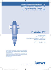 BWT Protector BW Einbau- Und Bedienungsanleitung