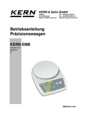 KERN&SOHN EMB Betriebsanleitung
