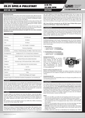 LRP ZR.21 SPEC.4 PULLSTART Gebrauchsanweisung