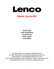 LENCO Xemio-861PK Kurzanleitung