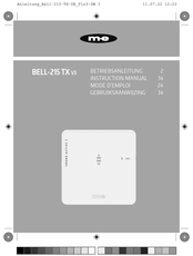 m-e BELL-215-TX Betriebsanleitung