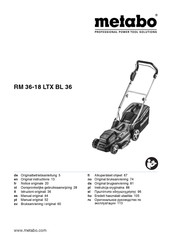 Metabo RM 36-18 LTX BL36 18 V Originalbetriebsanleitung