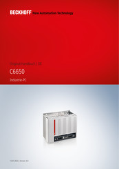 Beckhoff C6650 Originalhandbuch