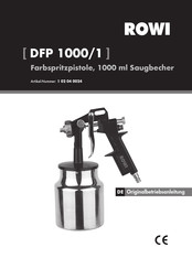 Rowi DFP 1000/1 Originalbetriebsanleitung