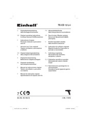 EINHELL TE-CD 12 Li-i Originalbetriebsanleitung
