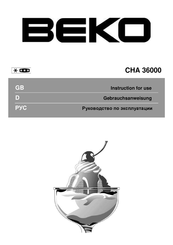 Beko CHA 36000 Gebrauchsanweisung