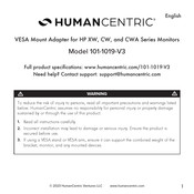 HumanCentric 101-1019-V3 Bedienungsanleitung