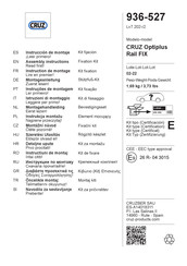 CRUZ Optiplus Rail FIX 936-527 Montageanleitung