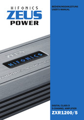 Hifonics ZEUS POWER ZXR1200/5 Bedienungsanleitung
