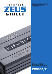 Hifonics ZEUS STREET ZXS550/2 Bedienungsanleitung