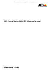 Axis S9002 Installationsanleitung
