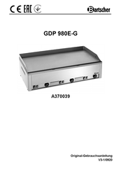Bartscher GDP 980E-G Bedienungsanleitung