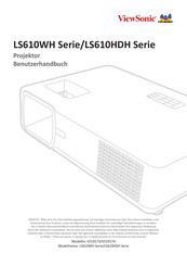ViewSonic LS610WH-Serie Benutzerhandbuch
