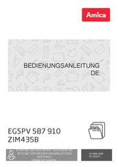 Amica EGSPV 587 910 Bedienungsanleitung