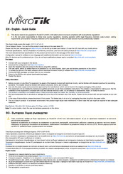 MikroTik CRS112-8P-4S-IN Kurzanleitung