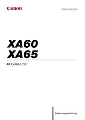 Canon XA65 Bedienungsanleitung