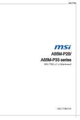 MSI A55M-P33-Serie Bedienungsanleitung