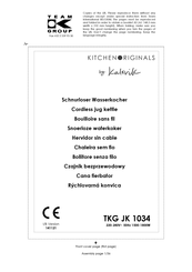 Team Kalorik TKG JK 1034 Bedienungsanleitung