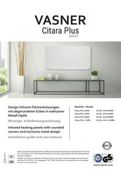 Vasner Citara Plus Serie Montage- & Bedienungsanleitung