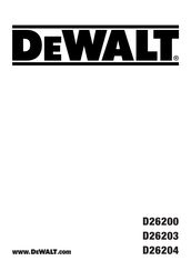 DeWalt D26203 Übersetzung Der Originalanleitung