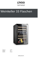 Livoo Weinkeller 33 Flaschen Gebrauchsanweisung