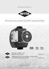 WITA Delta Plus UE 65A-XX PWM Original Einbau- Und Betriebsanleitung