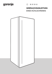 Gorenje R615EEW5 Schnellstartanleitung