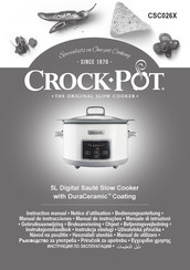 crockpot CSC026X Bedienungsanleitung