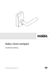 Kaba c-lever compact Installationsanleitung