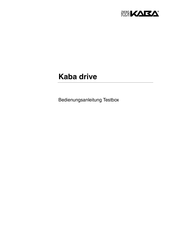 Kaba drive Bedienungsanleitung