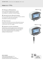 S+S REGELTECHNIK PREMASREG 711 -Q LCD Serie Bedienungs- Und Montageanleitung