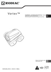 Zodiac Vortex RV 4200 Tile Installations- Und Gebrauchsanweisung