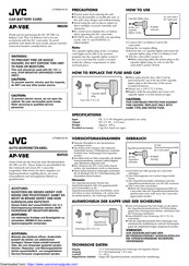 JVC AP-V8E Bedienungsanleitung