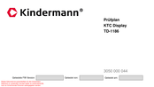 Kindermann TD-1186 Bedienungsanleitung