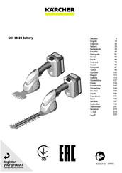 Kärcher GSH 18-20 Battery Bedienungsanleitung