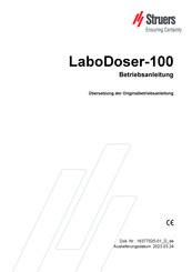 struers LaboDoser-100 Betriebsanleitung